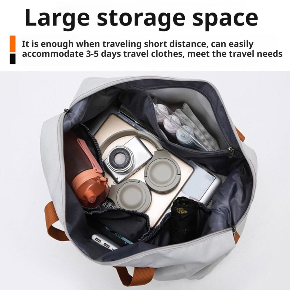 Travel Duffel Bag Large Capacity Handbag Lightweight Weekend Luggage Bag Dry Wet Separation Sports Gym Bag