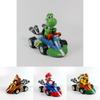 Geschenke Super Mario Kart Prinzessin Peach Pull-Back-Figur Auto PVC-Spielzeugsammlung mit zerlegbaren Gliedmaßen