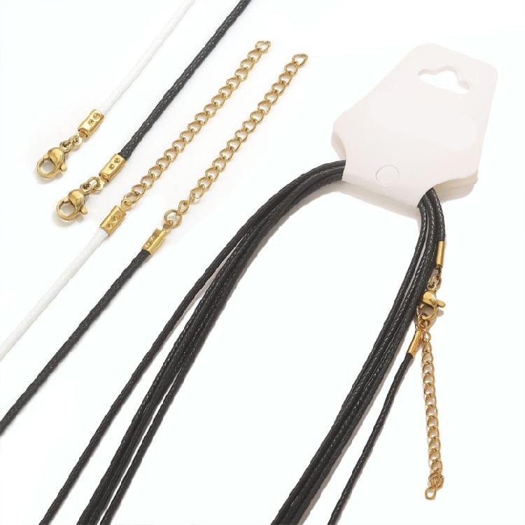 Fashionable Stainless Steel Necklace Cord Handcraft Flexible Length for Fashion Enthusiasts