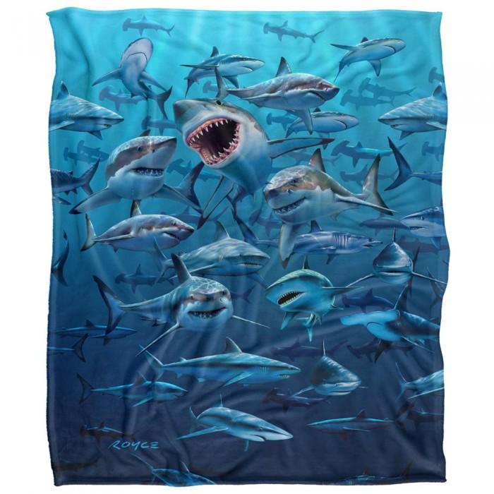 Royce McClure Wish You Were Here Silky Great White Shark Supersoft Blanket