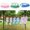 180cm Elastic Outdoor Clothesline Pants Laundry Drying Hanger Rope with 12 Clips