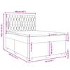 Box Spring Bed with Mattress Taupe 160x200 Cm Fabric