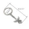 Stylish Guardian Angel Keychain Silver Metal Pendant Keyring Good Luck Charm Key Chain Cellphone Strap for Drivers