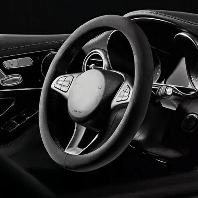 Car Steering Wheel Covers Suede Steering Wheel Cover Wrap Universal 37-38Cm Breathable Steering Covers Car Accessories