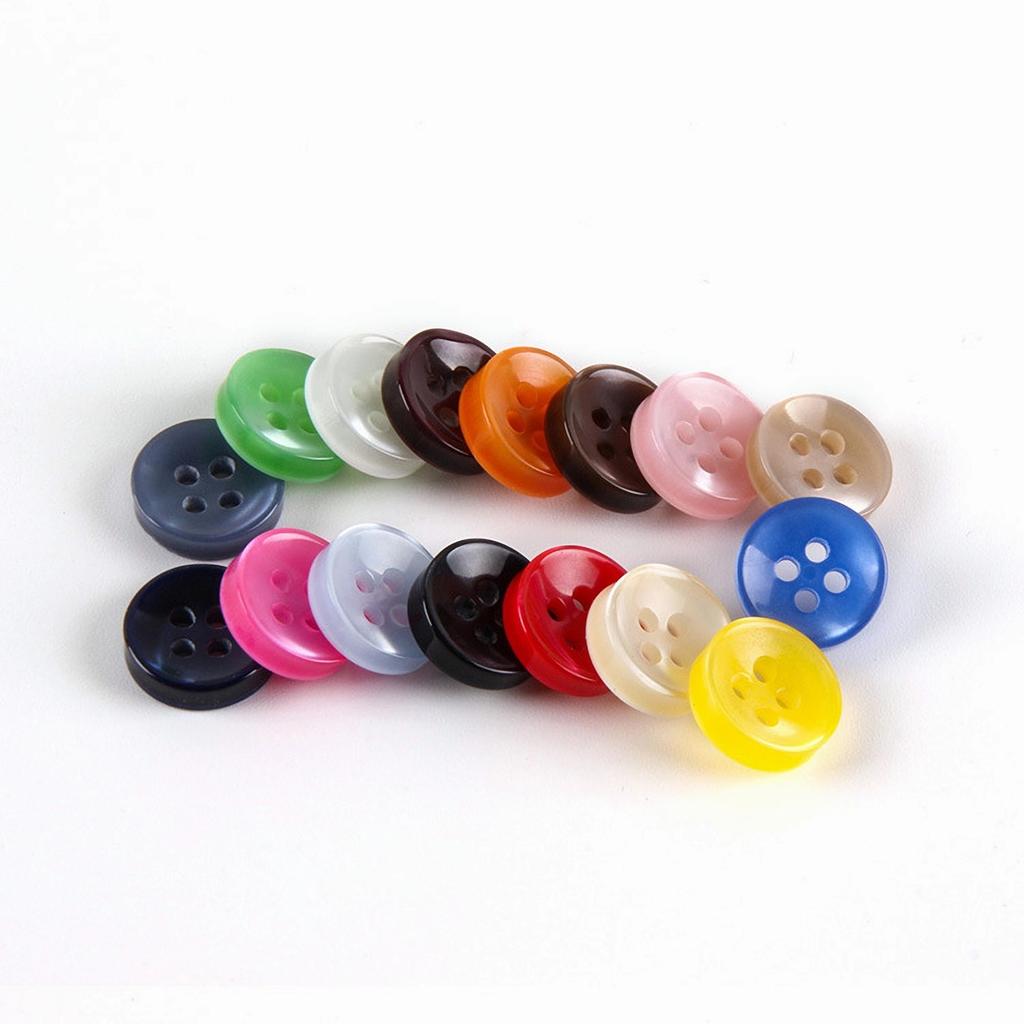 100Pcs 12Mm Colorful Sewing Buttons Craft Resin Pearl Fasteners Scrapbooking Diy Christmas Valentines Birthday For Kids Clothes