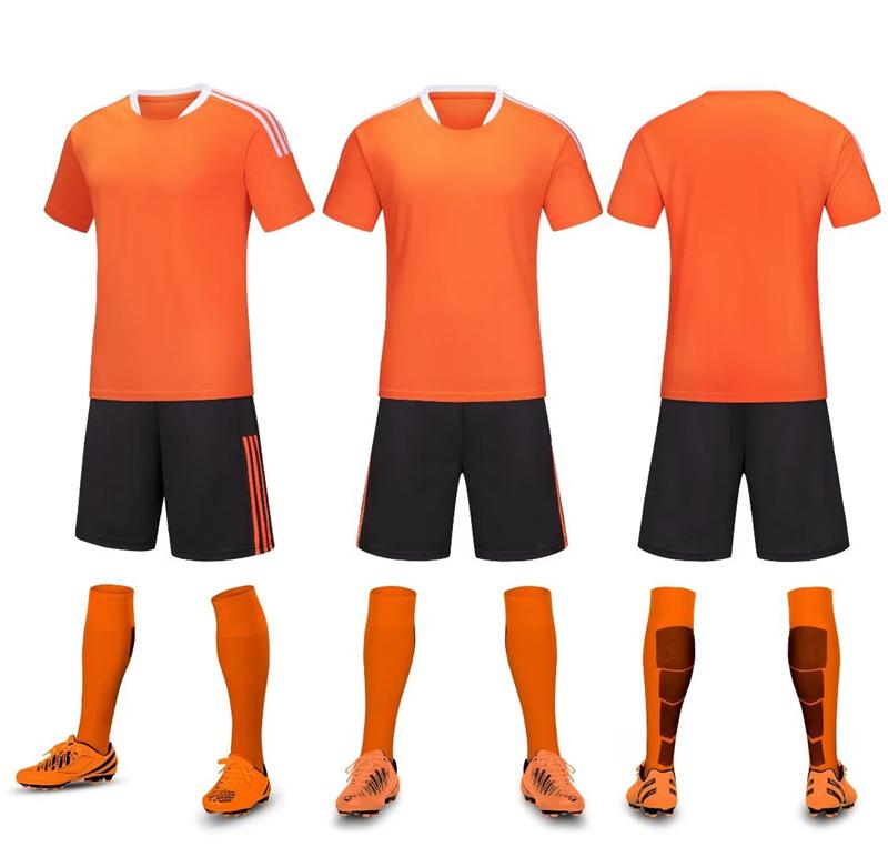 Kids Adult Soccer Uniform Sportssuit Men'S And Women'S Short Sleeve Jersey Soccer Training Team Uniform Summer