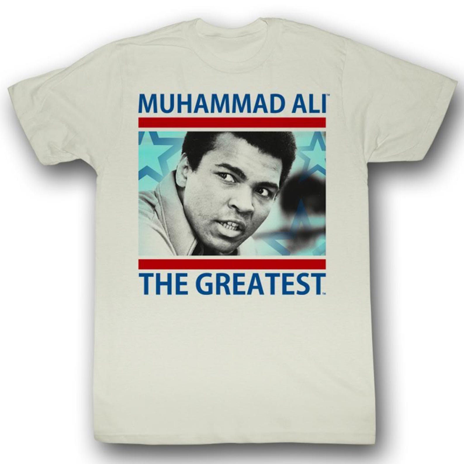 Muhammad Ali The Greatest Natural Adult T-Shirt S