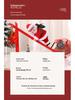 Red Climbing Santa Claus with White Ladder for Christmas Decor