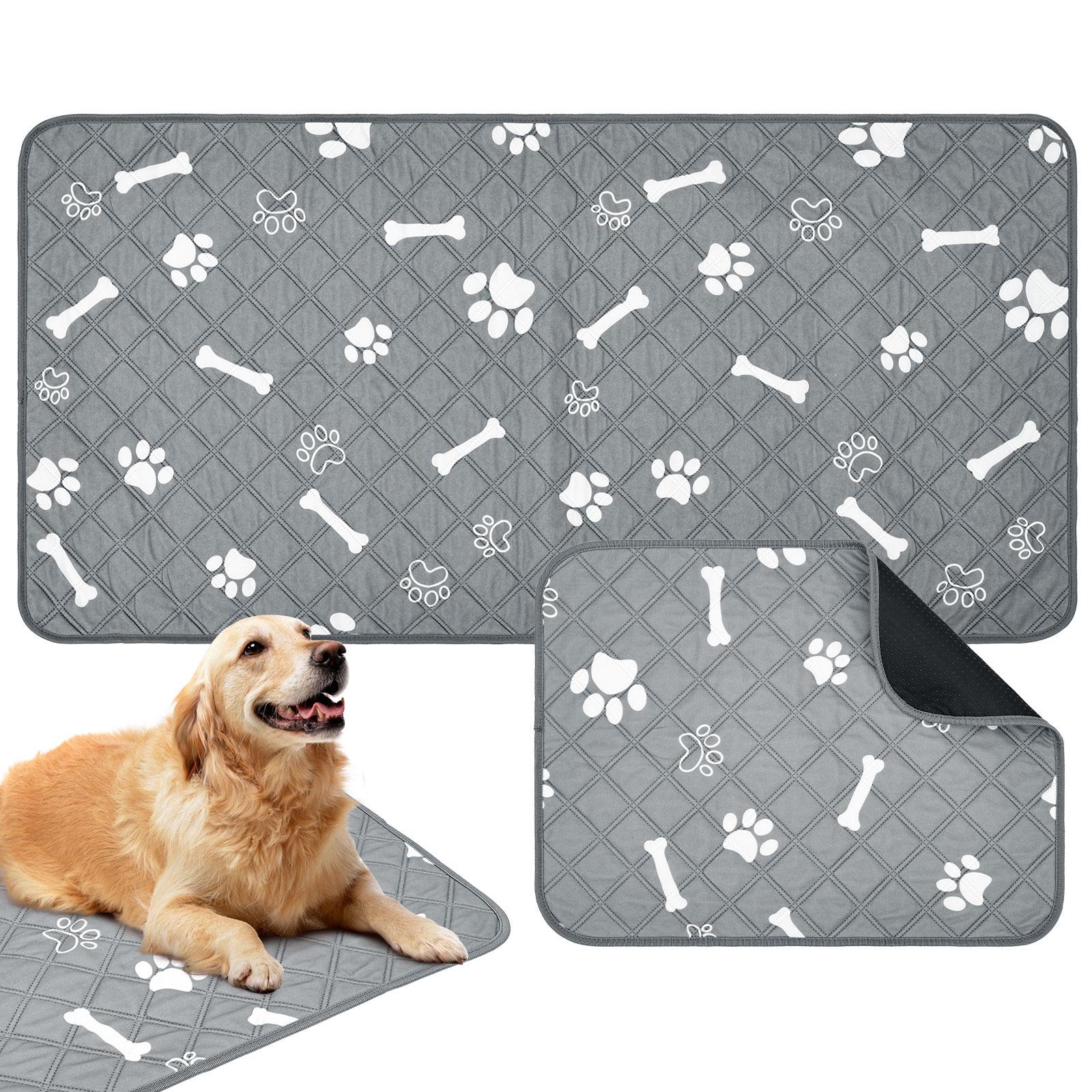 

2Pcs Dog Urine Pads Reusable Puppy Pee Training Pad Absorbent Washable Pet Bed Urine Mat for Dogs Cats and Small Animals