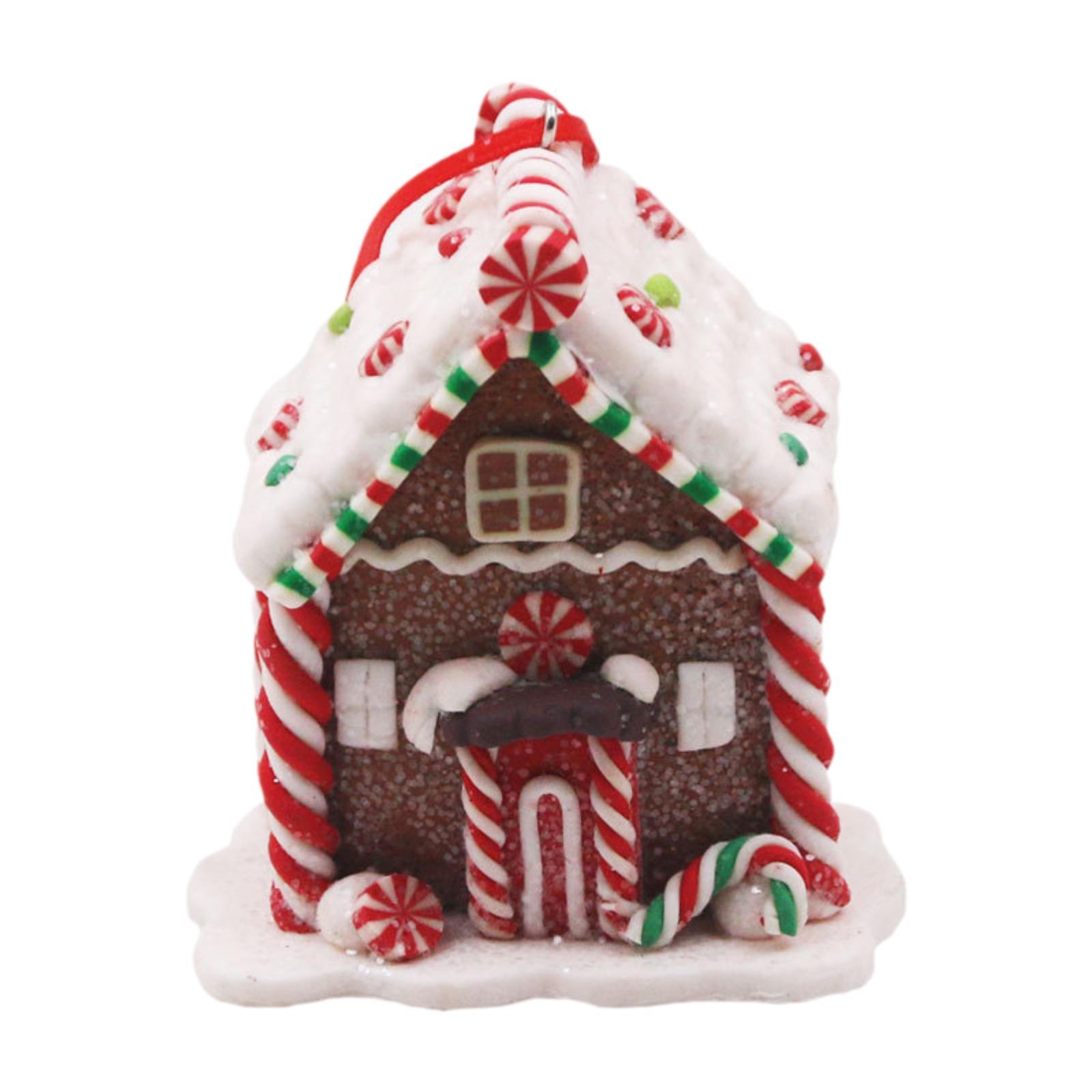 

Рождественская деревенская фигурка-подвеска в виде домика, подвеска-капля, украшение на рождественскую елку, рождественский декор для внутреннего венка, гирлянды