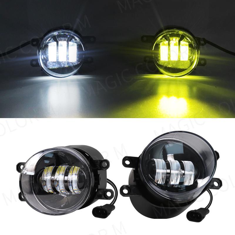 LED Fog Light For Toyota Corolla Camry Yaris RAV4 Prius CHR Hilux Lexus DRL Daytime Running Lights 3.5 Inch White Yellow