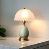 UOSU Retro Pastoralt LED Keramiskt Glas Bordslampa