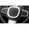 For Volvo S60 2019-2024 Matte Silver Steering Wheel Horn Button Ring Trim 1PCS