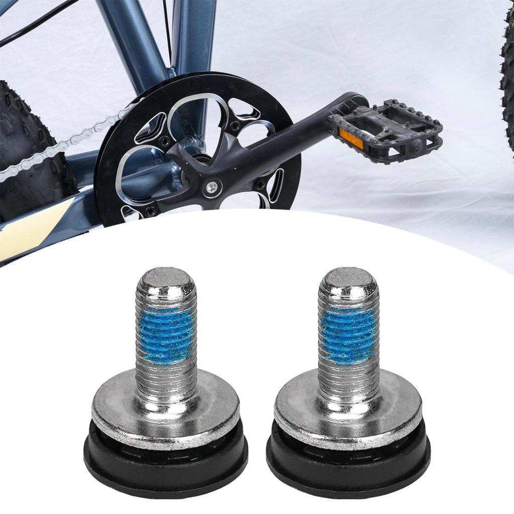 2Pcs Bike Hex Crank Arm Fixing Bolts, Replacement, Portable, Cycling Components Spare Parts 8mm Practical Bicycle Crank Screw