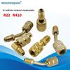 R22 To R410 Refrigerant Filling and Charging Hose with Metric-Imperial Conversion Valve for AC Systems