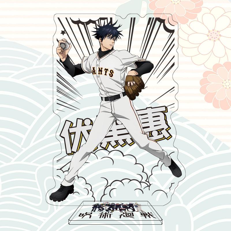 Cartoon Anime Jujutsu Kaisen Figures Acrylic Stand Manga Gojo Satoru Figurines Garage Kits GK Ornaments Decoration Plaything