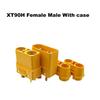 XT90H Male Female Connector High Conductivity With Insulated Cover Welding Terminal 1/3 Sets for E-Bike Power System Modification