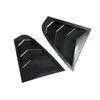 For Skoda Rapid Sedan 2012-2018 Car Rear Louver Window Side Shutter Cover Trim Sticker Vent Scoop ABS Carbon Fiber Accessories