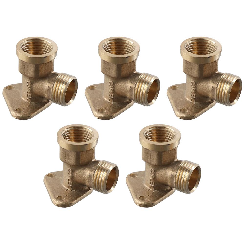 

5 шт. медный фитинг тройник с прочным медным локтем сиденья