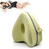 Leg Knee Pillow Memory Foam Leg Pillow with Elastic Strap Ergonomic Knee Cushion with Washable Cover for Side Sleepers Soothing Pain Relief