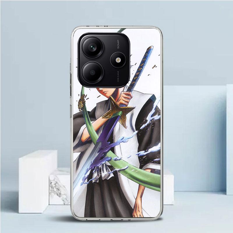 Hitsugaya Toushirou Bleach Phone Case For Xiaomi Redmi Note 15 14 14S 13 12S 12 Pro Plus 11S 11 11T 11E 10S 10 + Soft TPU Back C