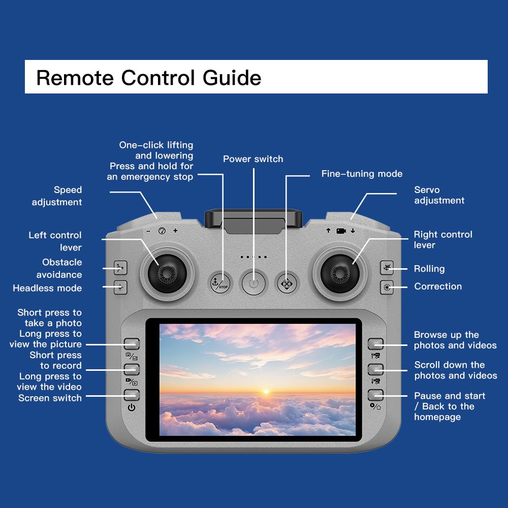 2026 GT3 MAX MINI Drone 8K GPS Professional HD Aerial Photography Remote Control Aircraft HD Dual Camera Quadcopter Child Gift