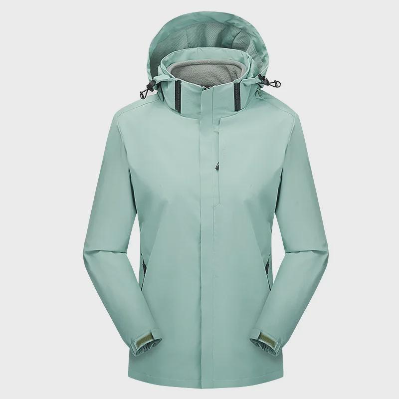 Men's 3-in-1 Detachable Waterproof & Windproof Mountaineering Jacket, Winter Thick Warm Women's Couple Jacket