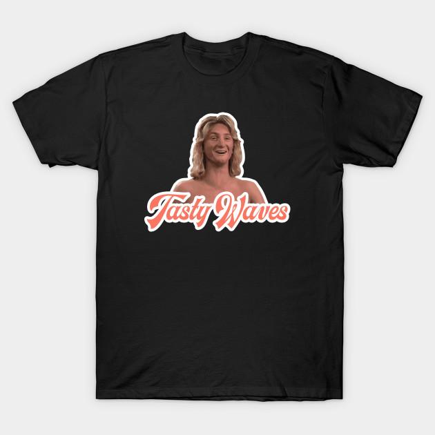 

Men Black Print T-shirt Tasty Waves - Spicoli - Fast Times At Ridgemont High No-Cut Transfer Paper Print Cotton Tshirt XL чёрный