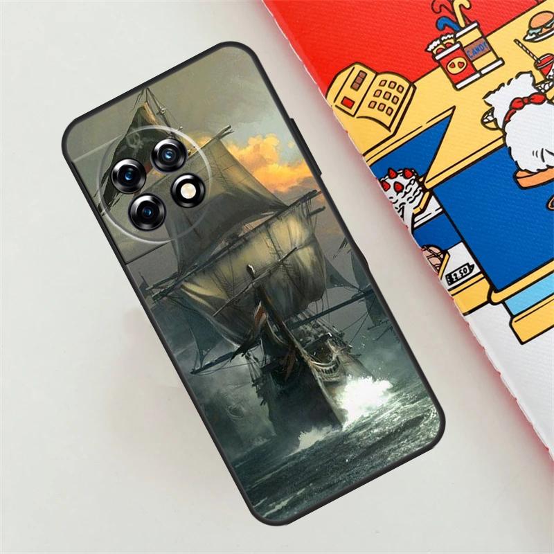 Sailing Pirate Ship Boat Case For OnePlus 12 12R 11 9 10 Pro 10T 8T 10R 9R Nord CE 2 3 4 Lite N10 N20 N200 N30 Cover