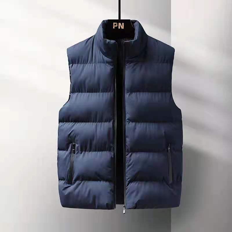 Men's Winter Down Cotton Vest: Korean Style, Slim Fit, Trendy, Casual, Warm, Plus Size.