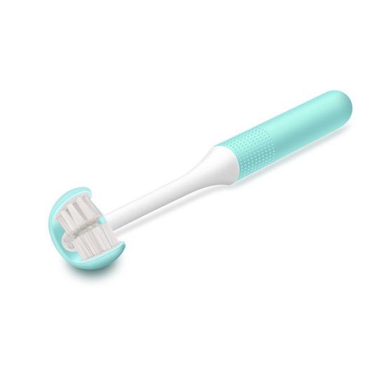 Baby Toothbrush Comfortable Grip U Type Safe Compact Creative Oral Care Tool Durable Three-sided Baby Toothbrush for Bathroom
