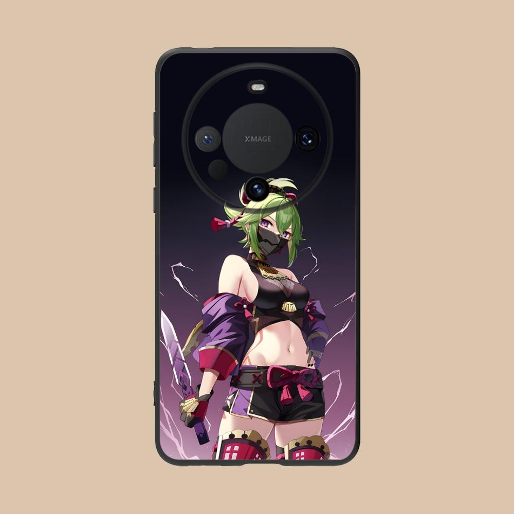 Game GI Kuki Shinobu Mobile Phone Case for Huawei Mate 60 50 40 30 20 10 Pro Plus Lite E 5G Colorful Printing Cover Cover Pretty