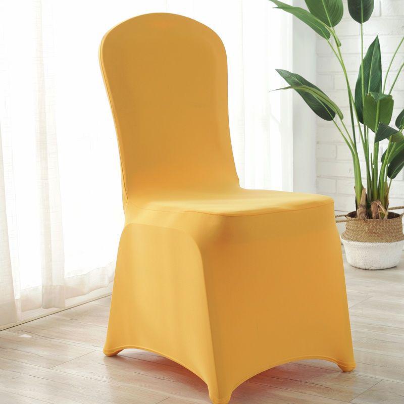 Universal Stretch Chair Cover - Solid Color, Thickened for Hotel, Restaurant, Wedding, Banquet