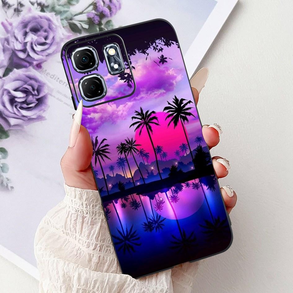 For Infinix Hot 50i Case X6531 New Fashion Flower Love Heart Pattern Soft Silicone Cover For Infinix Smart 9 Smart9 X6532 Bumper