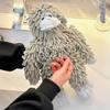 Gorilla Doll Hand Towel Chenille Fuzzy Animal Decorative Towel Absorbent Cute