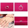 Fashionable And Elegant Diamond-encrusted Ring For Women Adjustable Six-claw Opening Ring