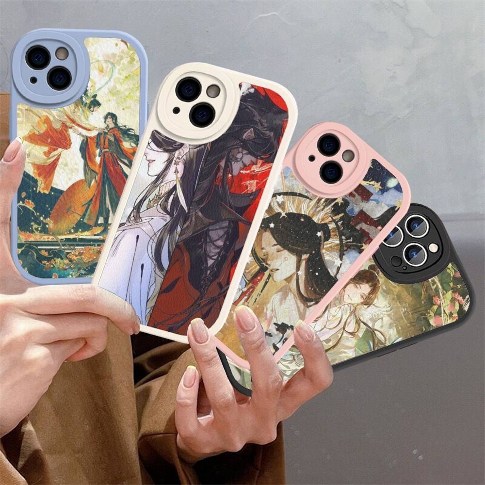 Popular Danmei Anime H-Heaven O-OfficialS B-Blessing Phone Cover For IPhone 16 15 14 13 12 11 Pro Max Plus Leather Soft Case