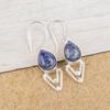 Sodalite Handmade Gemstone Earrings, 925 Solid Sterling Silver Earrings Antique Jewelry, Earrings For Engagement Gift