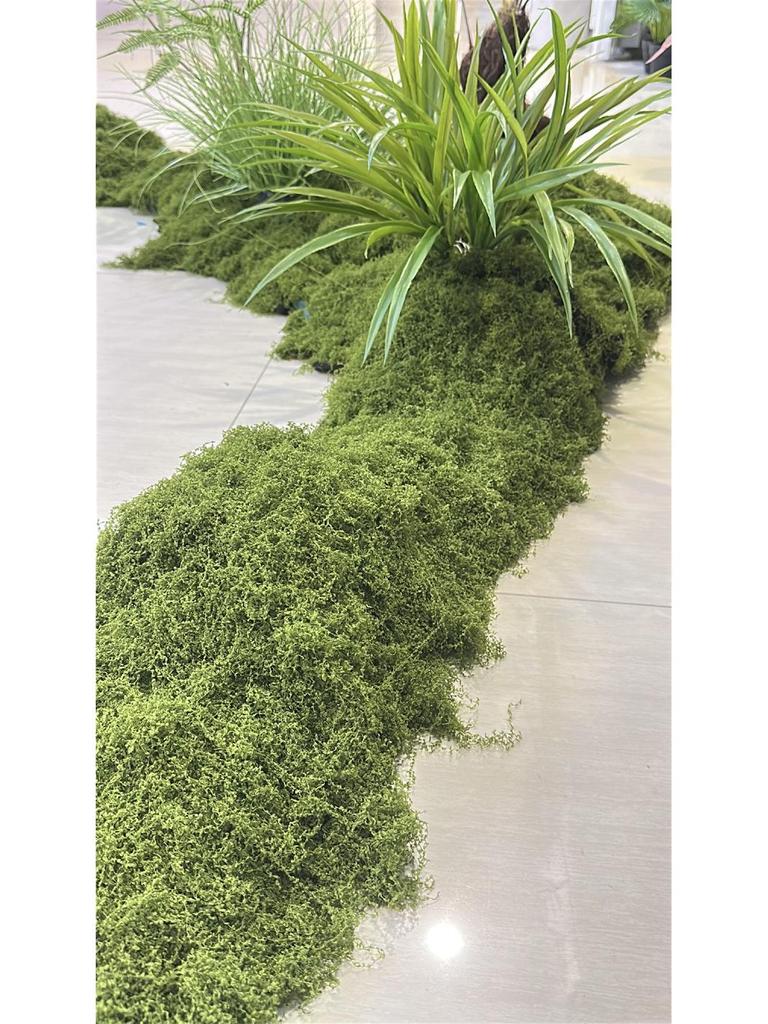 Artificial Woolly Moss Lawn for Indoor Landscaping and Decoration