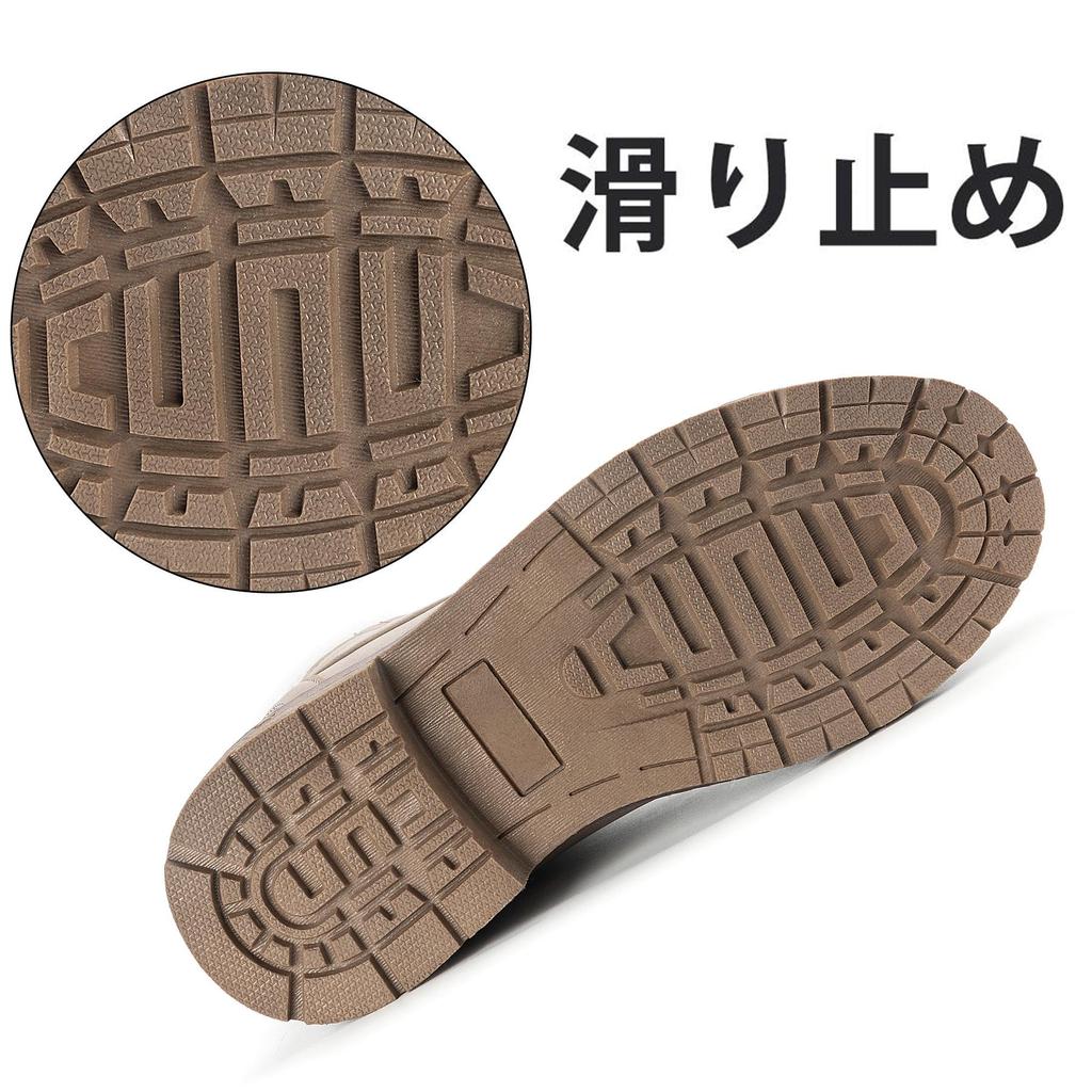 Mishansha Men's and Women's Snow Boots, Waterproof, Warm, Boa Lining, Non-Slip, Thick Sole, Lightweight, for Hiking, Trekking, and Snow, Size 27.0cm