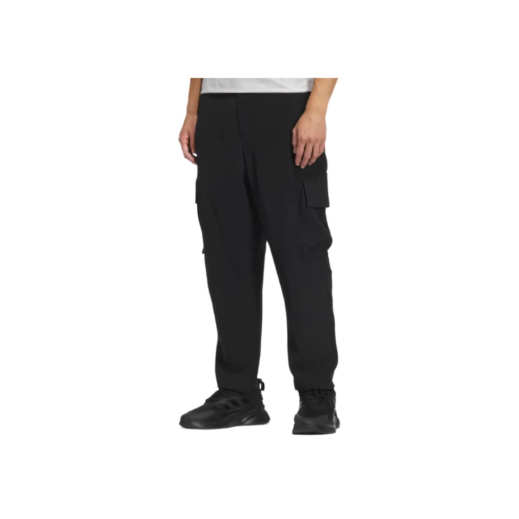 

Adidas Спортивные зауженные спортивные брюки серии Wu Zong с несколькими карманами, однотонные трикотажные брюки, черные, мужские брюки JL9355 XL