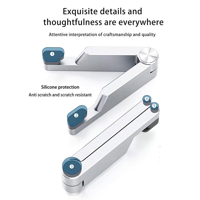 Universal Aluminum Mobile Phone Holder Portable Foldable Desk Mount For Iphone Ipad E-Reader Tablet Support Phone Bracket Stand