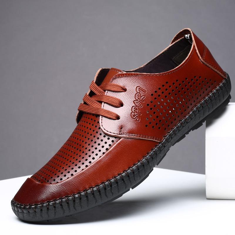 Fashion Summer British Fashion Luxury Leather Men's Loafers Designer New Soft Sole Business Men's Formal Shoes Sapatos Para Hombre