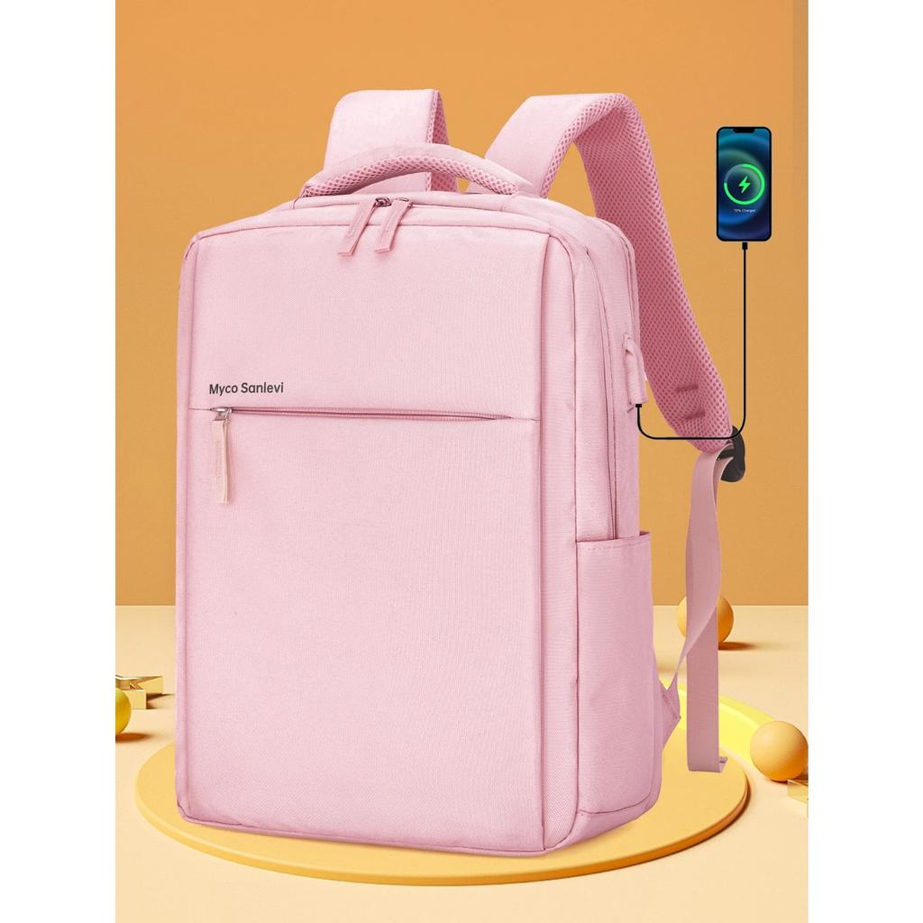 Portable Female Backpack 16 Inches Anti-drop and Bubble Plastic Light and Light for University Students