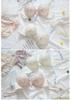 No Steel Rim Japanese Gathering Girl Bra Sweet and Cute Mesh Embroidery Breathable Thin Women's Underwear Bra