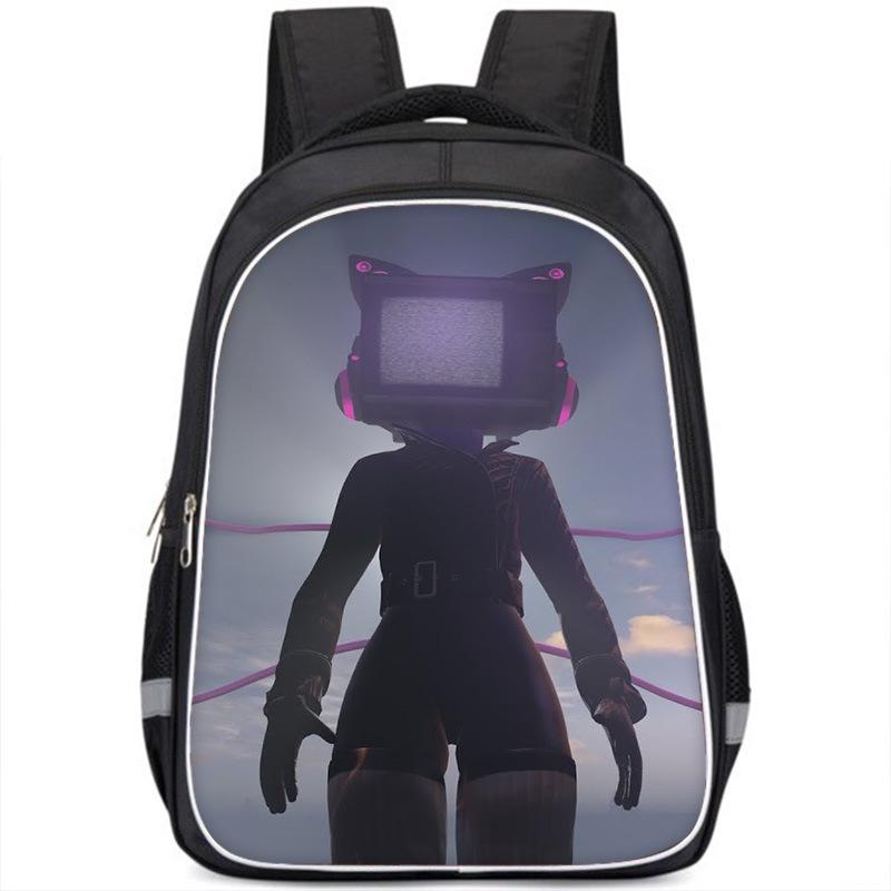 Skibiditoilet Titan Cameraman TV Man Anime Dessin Animé Sac à Dos