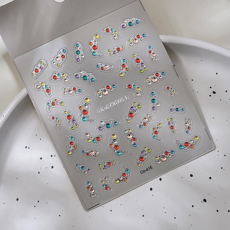 

Imitation Rhinestone Translucent Nail Stickers Decorative Nail Tips And Gemstones Nail Art B