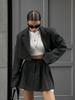 Zweiteiliges Anzugset - Outfit mit kurzem Rock und Blazer