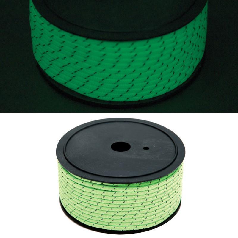 50m Glow-in-the-Dark Reflective Camping Rope Tent Tarp Windproof Securing 5mm Thick Outdoor Survival Cord