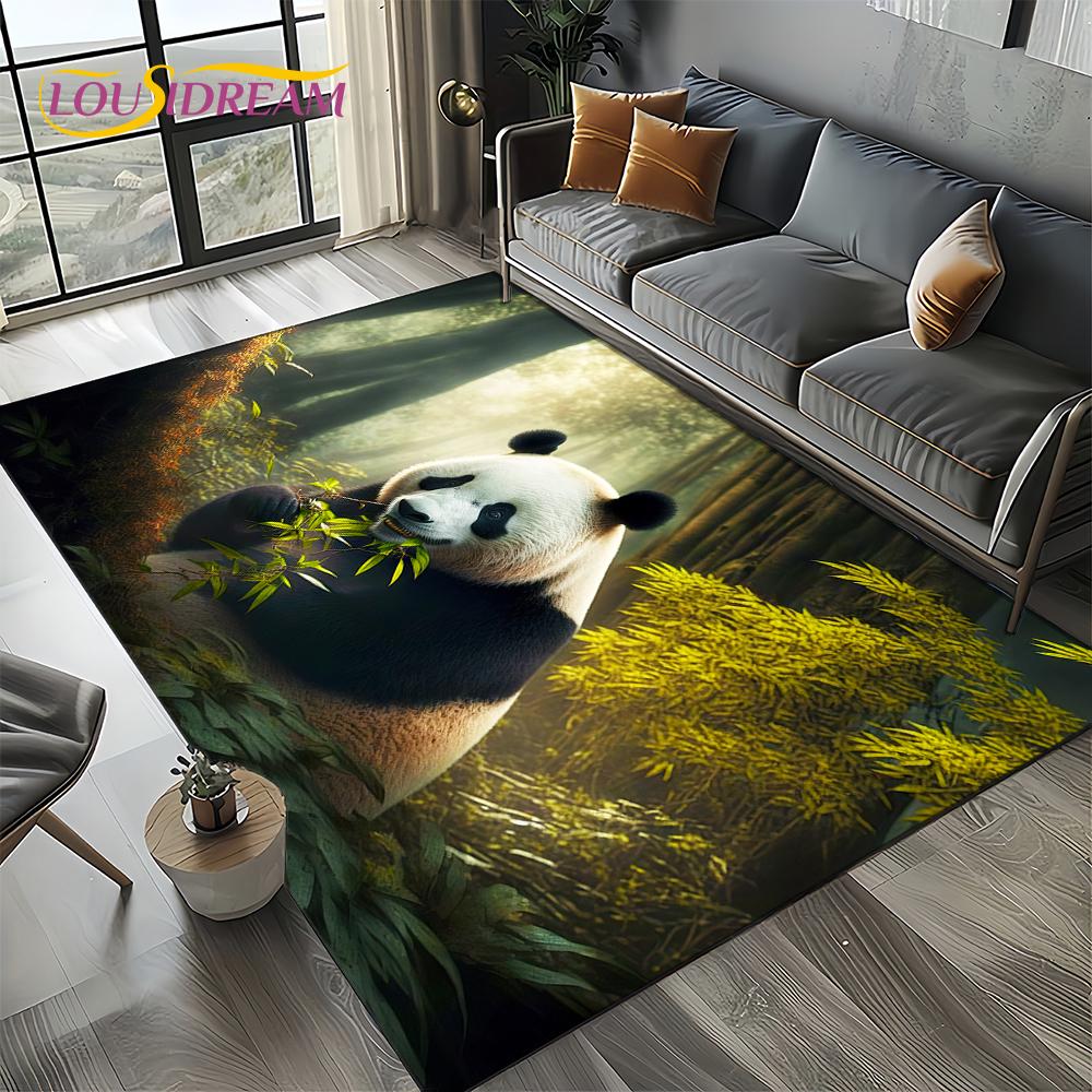 

3D Мечта Животное Мультфильм Панда Милый Ковер Коврик для Гостиной Спальни Дома Украшение Дивана, Детский Коврик Нескользящий Напольный Коврик Подарок 40x60cm( 15x23in )